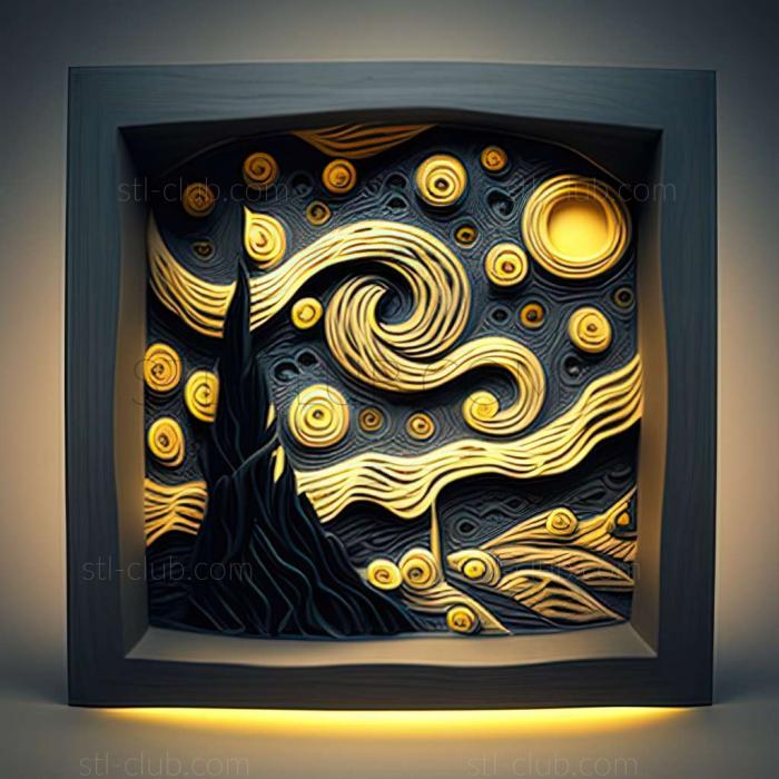 3D model starry night (STL)